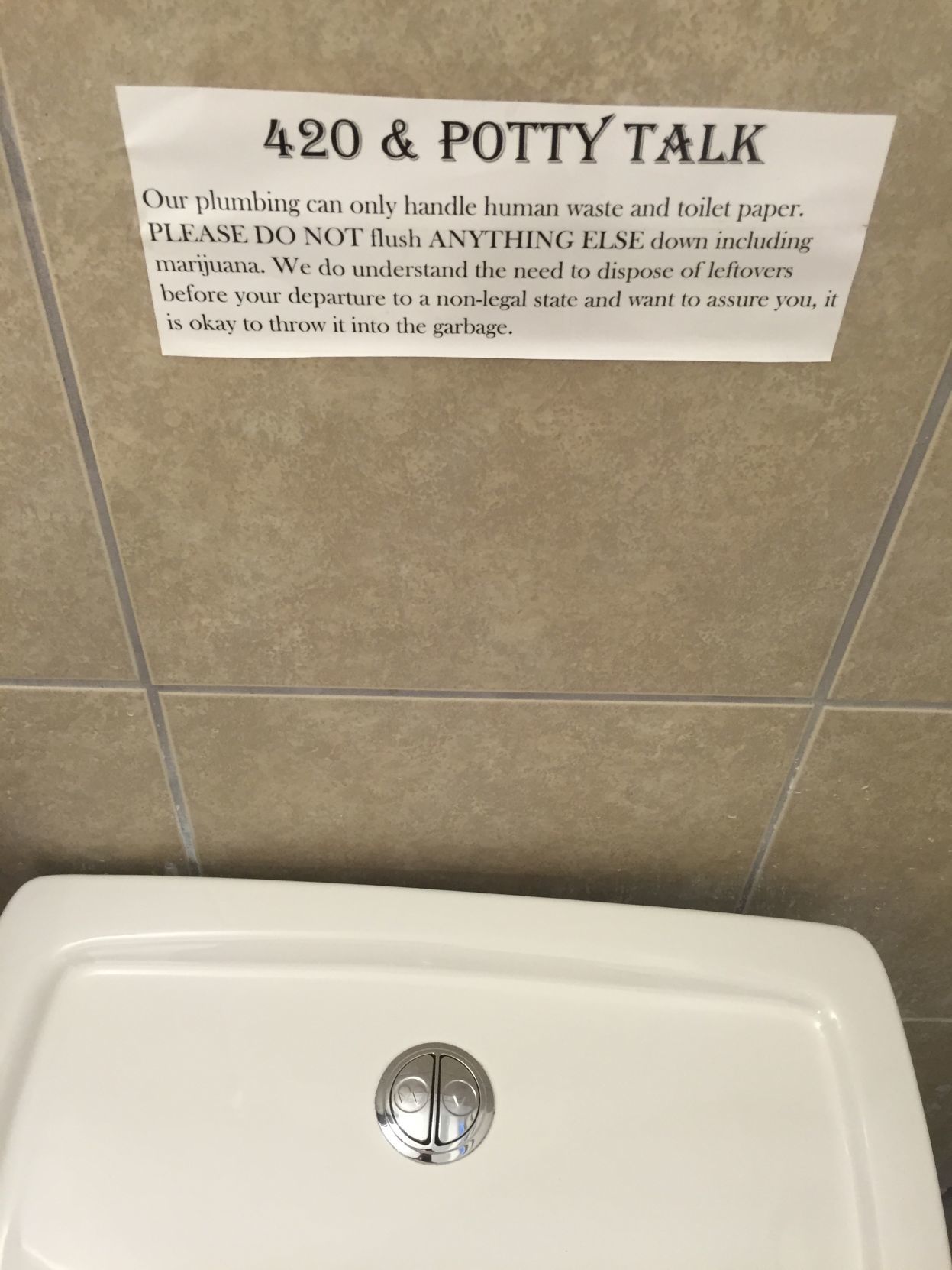 Potty talk